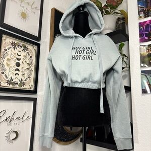 Wild Honey Light Gray Hoodie with Bold Print